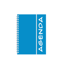 AGENDA ESCOLAR CAPA PLASTICA PERM.11X16 120PAG.AZ